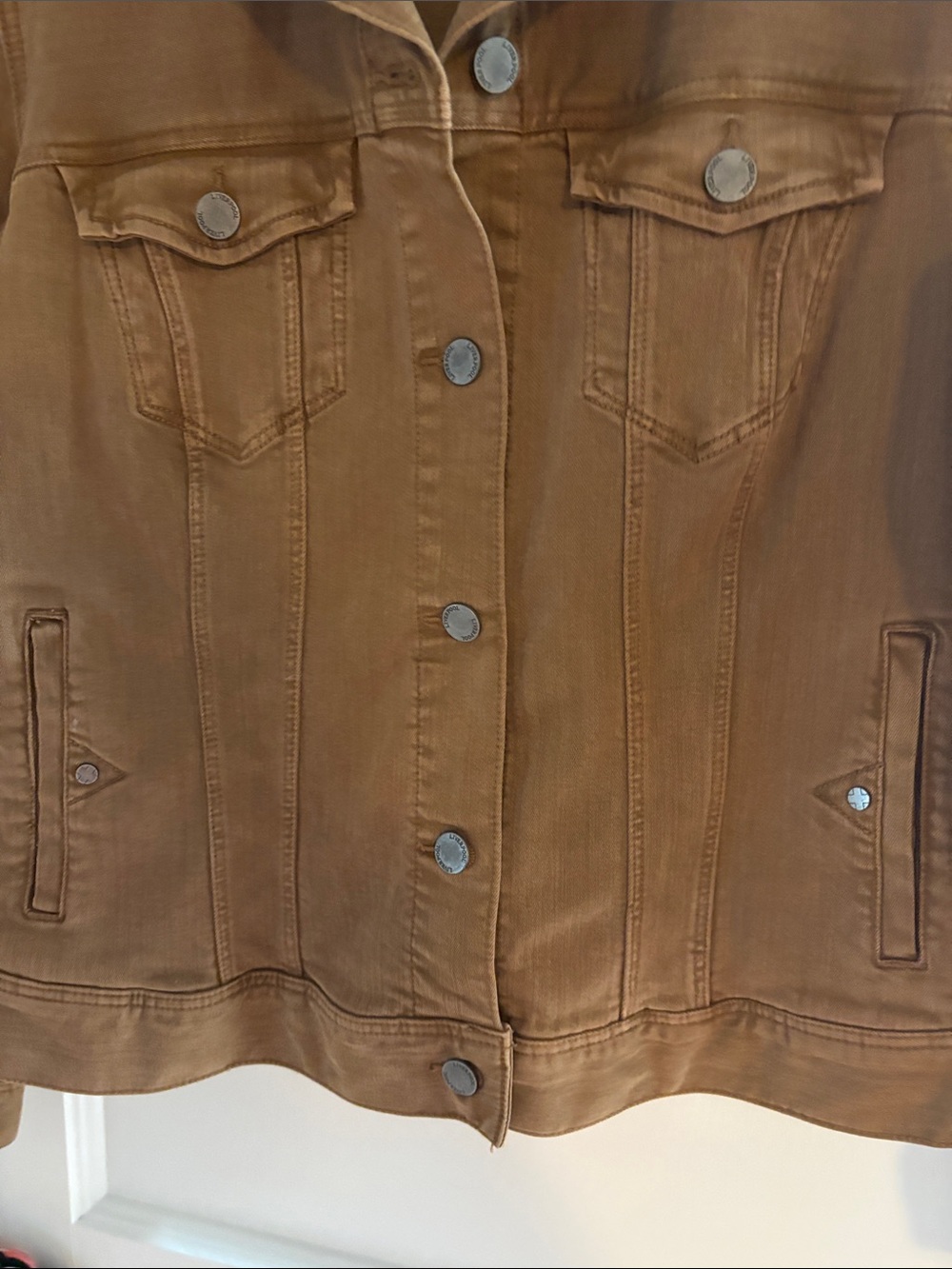 Liverpoot Women's Tan Denim Jacket - Picture 4 of 7